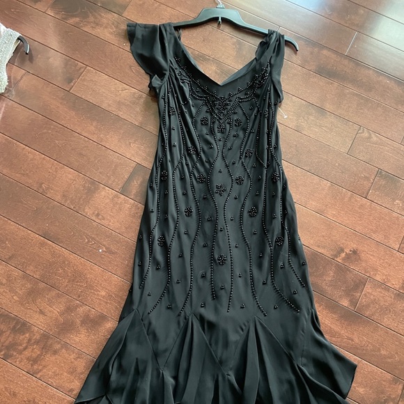 Dress Barn Dresses & Skirts - Dress barn stunning black beaded dress 16 NEW